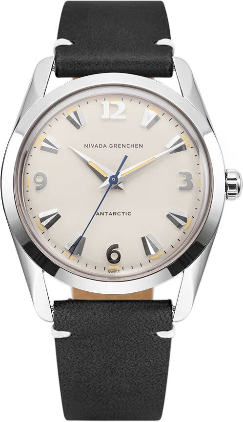Nivada Grenchen 35001M15 Antarctic 35mm Eggshell Beige Luminova