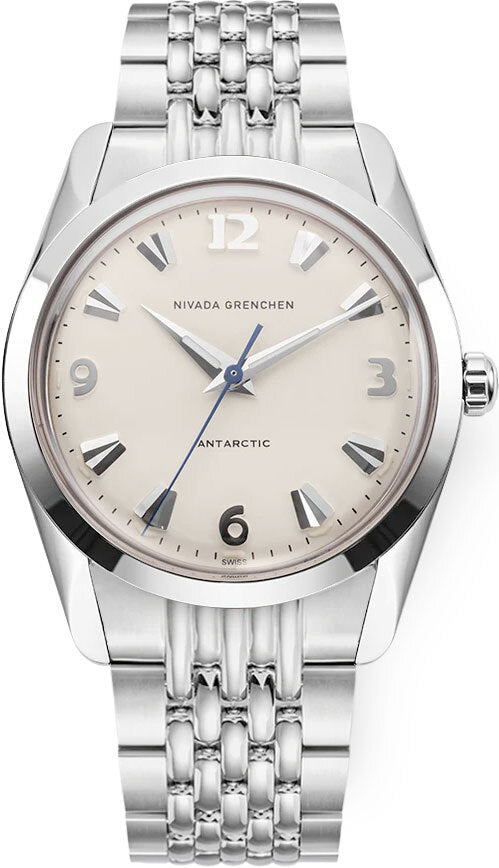 Nivada Grenchen 35004M04 Antarctic 35mm Eggshell White Luminova