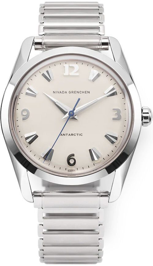 Nivada Grenchen 35004M11 Antarctic 35mm Eggshell White Luminova
