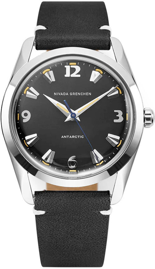 Nivada Grenchen 35017M15 Antarctic 35mm Black Beige Luminova