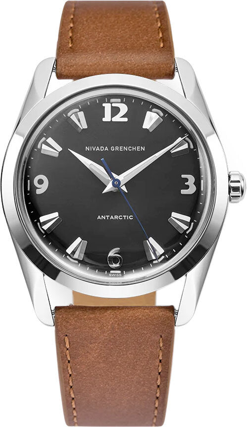Nivada Grenchen 35002M16 Antarctic 35mm Black White Luminova