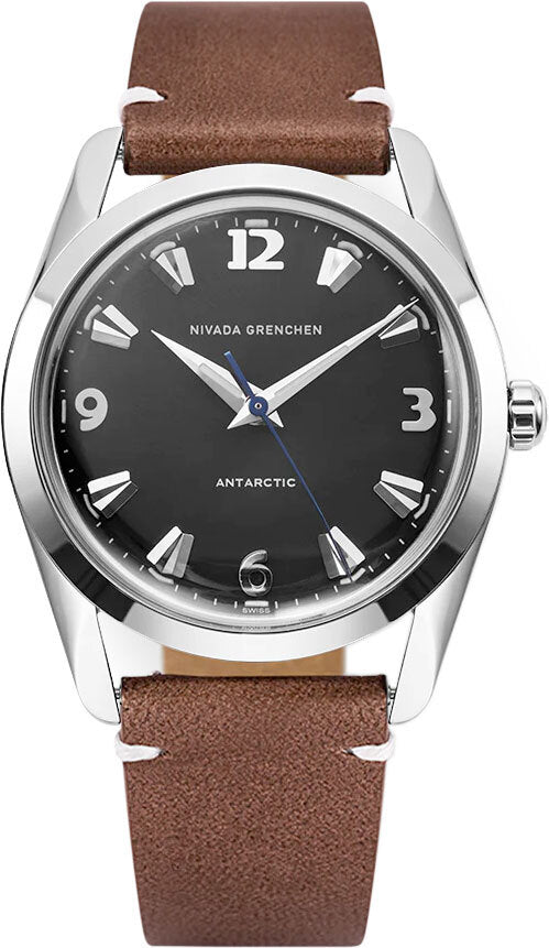 Nivada Grenchen 35002M14 Antarctic 35mm Black White Luminova