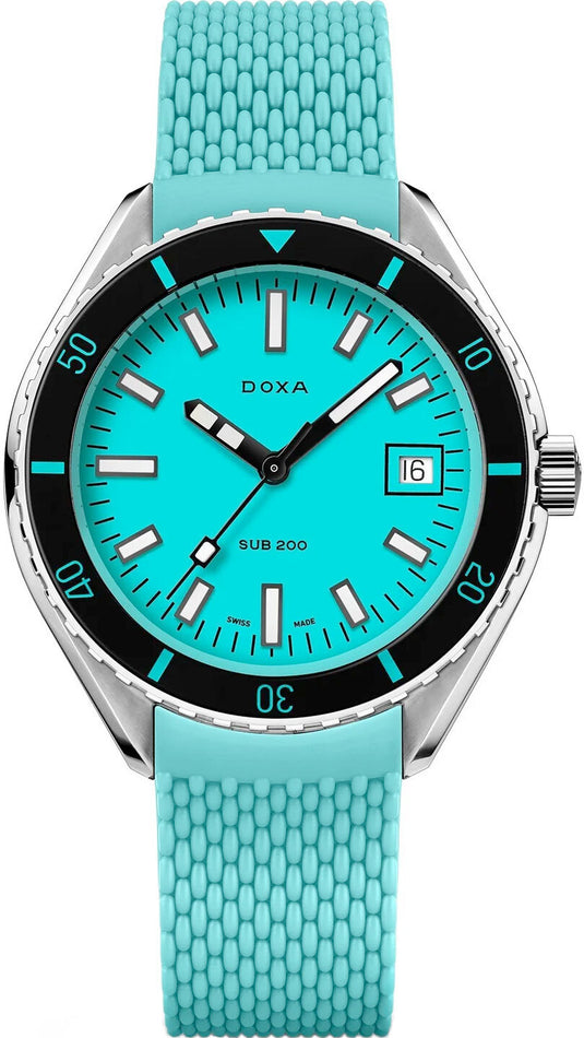 DOXA Sub 200 Aquamarine 799.10.241.25 on Strap