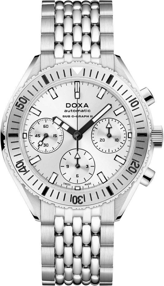 DOXA Sub 200 C-Graph II Whitepearl 797.10.011.10 on Bracelet