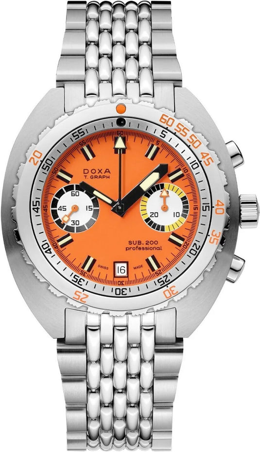 DOXA Sub 200 T.Graph Professional 805.10.351.10 on bracelet