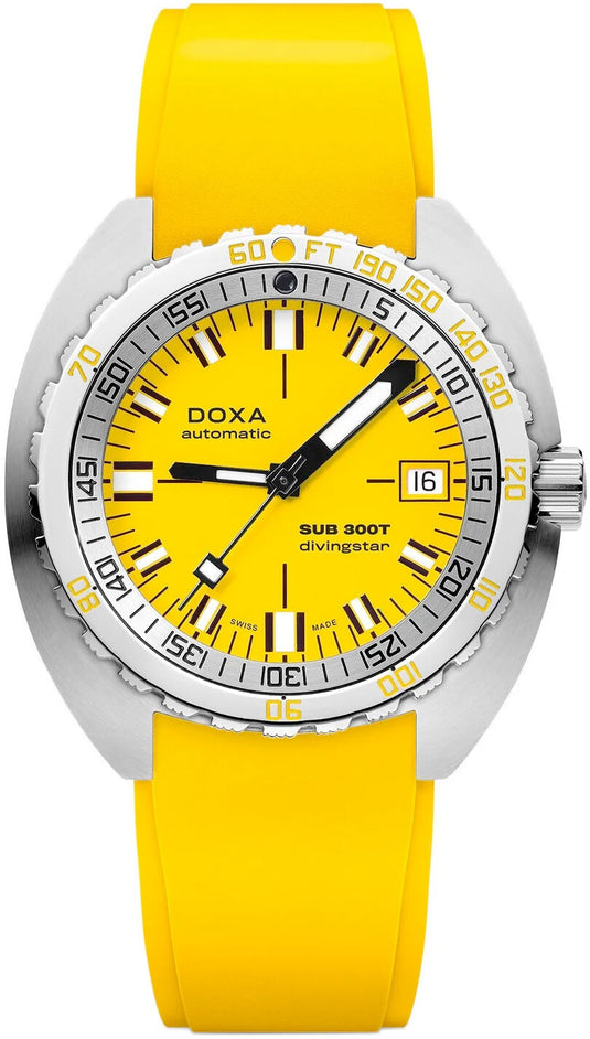 DOXA Sub 300T Divingstar 840.10.361.31 on Strap