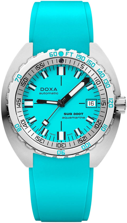 DOXA Sub 300T Aquamarine 840.10.241.25 on Strap