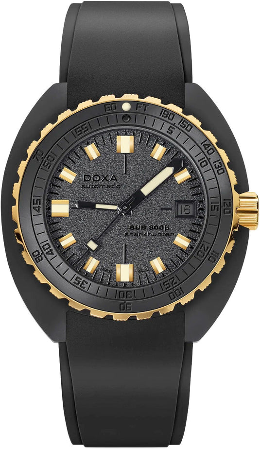 DOXA Sub 300 Beta Sharkhunter 830.20.101.20 on Strap