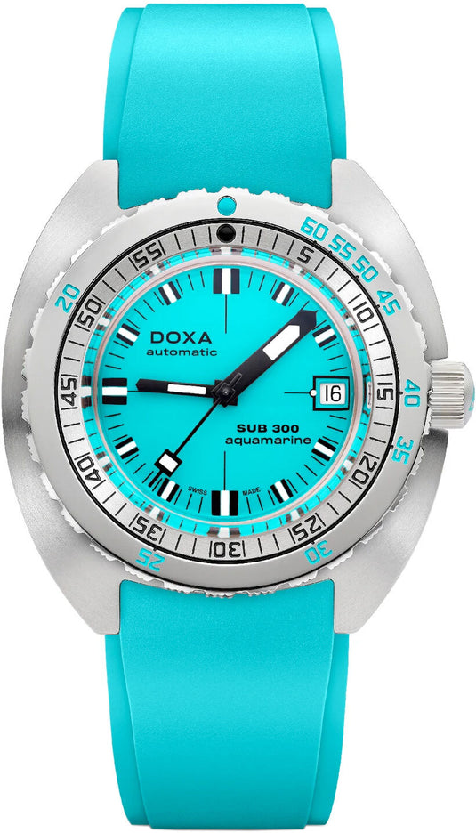 DOXA Sub 300 Aquamarine 821.10.241.25 on Strap