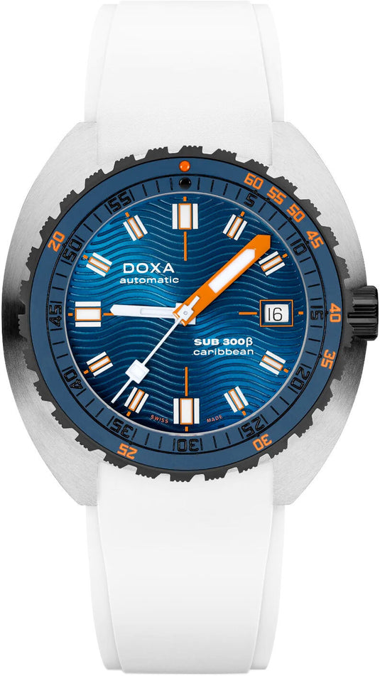 DOXA Sub 300β Caribbean 830.10.201.23 on Strap