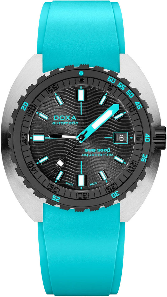 DOXA Sub 300β Aquamarine 830.10.241.25 on Strap
