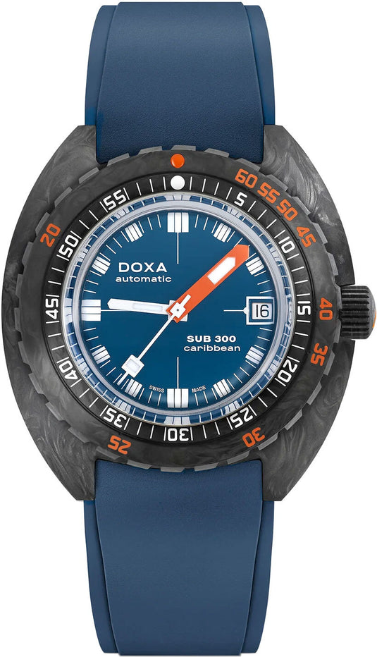 DOXA Sub 300 Carbon Caribbean 822.70.201.32 on Strap