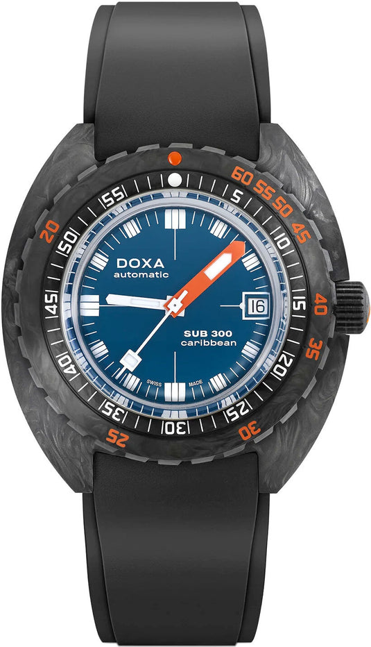 DOXA Sub 300 Carbon Caribbean 822.70.201.20 on Strap