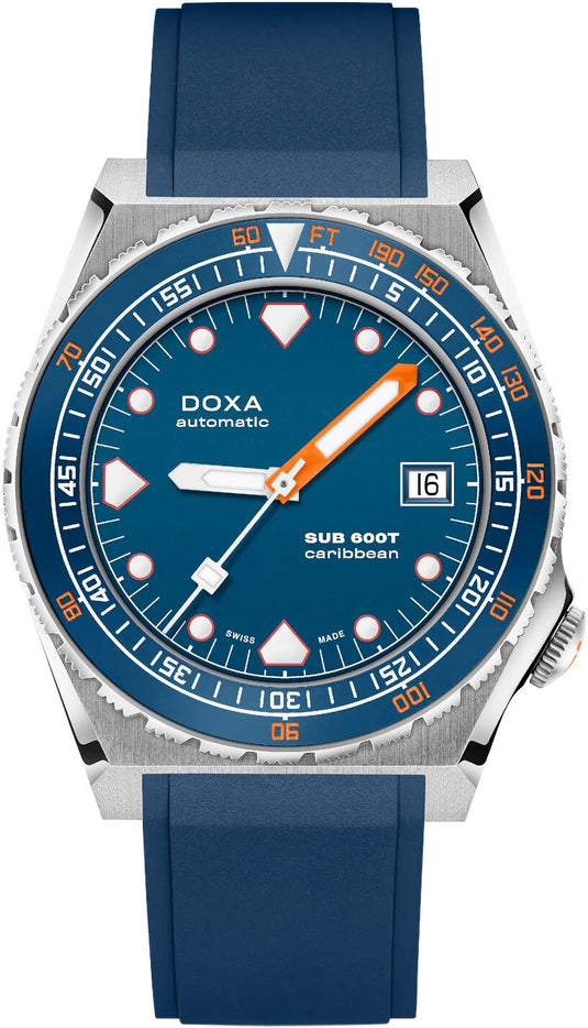 DOXA Sub 600T Caribbean 861.10.201.32 on Strap