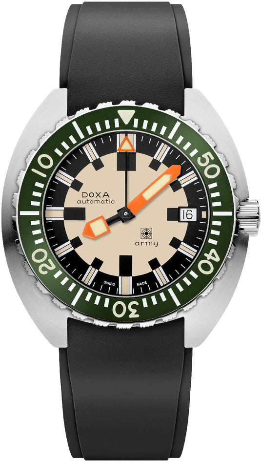 DOXA Army Stainless Steel Bezel 785.10.031G.20 on Strap