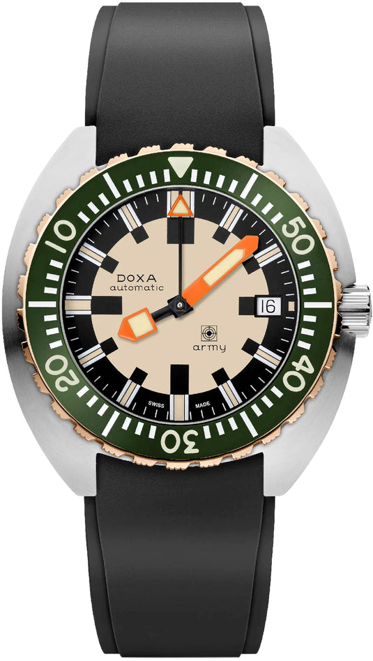DOXA Army Bronze Bezel 785.60.031.20 on Strap