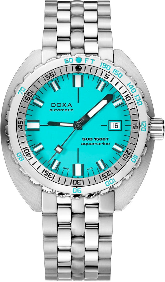 DOXA 1500T Aquamarine 883.10.241.10 on Bracelet