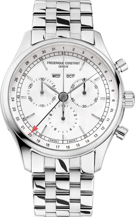 Frederique Constant FC-296SW5B6B Quartz Chronograph Triple Calendar 40mm