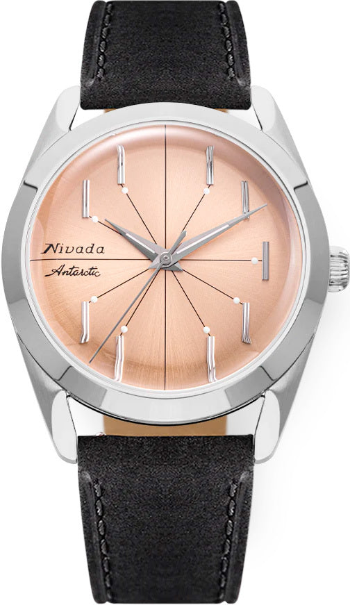 Nivada Grenchen 32050A15 Antarctic Spider Salmon No Date