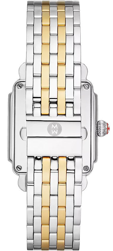 Michele Deco Mid Two-Tone Diamond Dial Watch MWW06V000042