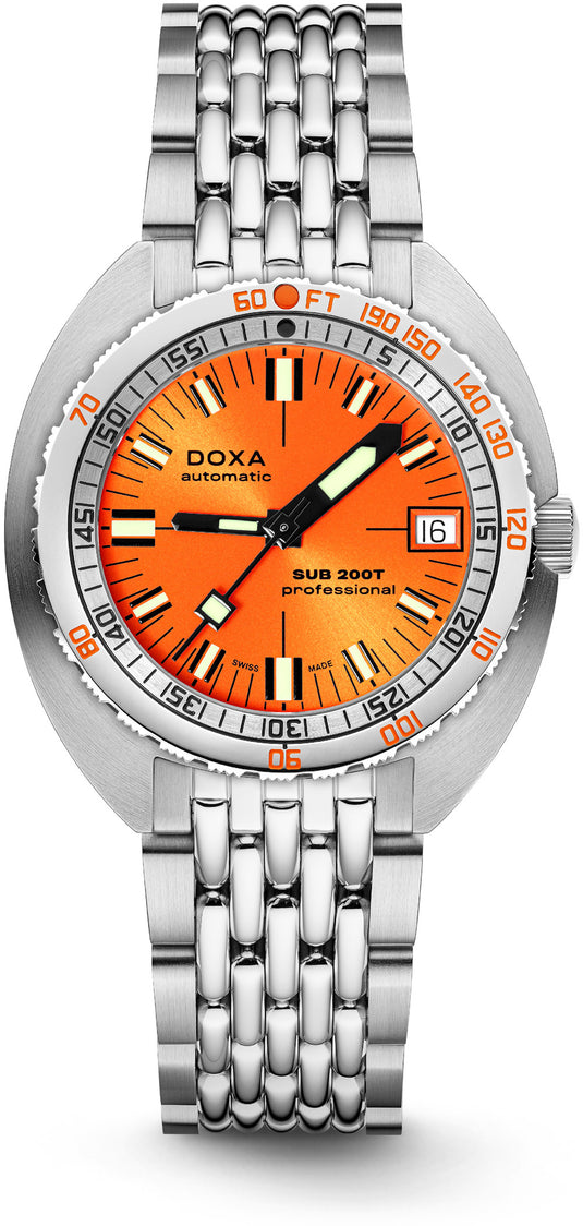 DOXA SUB 200T 804.10.351S.10 Professional Sunray Dial