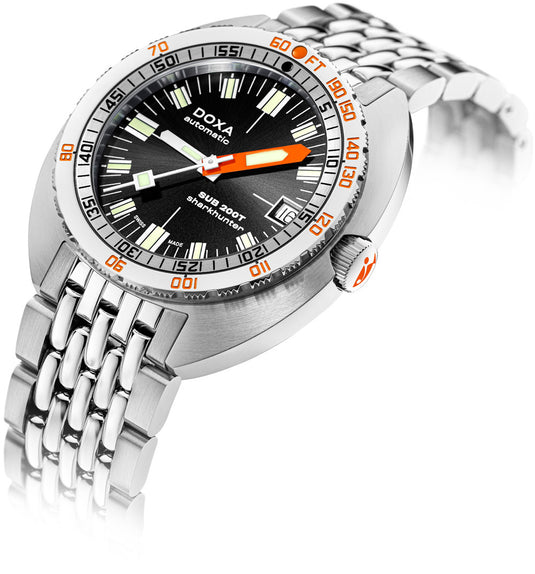 DOXA SUB 200T 804.10.101S.10 Sharkhunter Sunray Dial