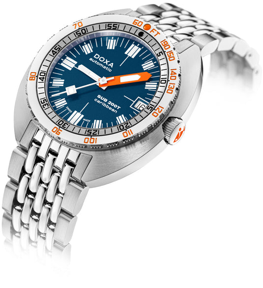 DOXA SUB 200T 804.10.201.10 Caribbean Iconic Dial