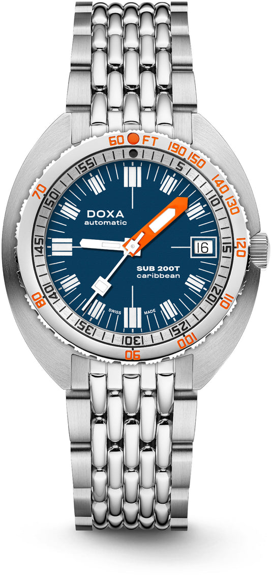 DOXA SUB 200T 804.10.201.10 Caribbean Iconic Dial