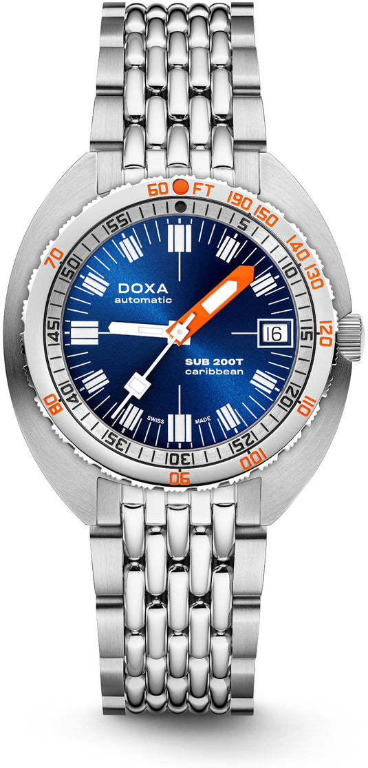 DOXA SUB 200T 804.10.201S.10 Caribbean Sunray Dial