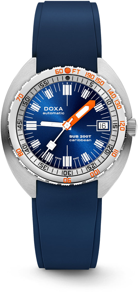 DOXA SUB 200T 804.10.201S.32 Caribbean Sunray Dial