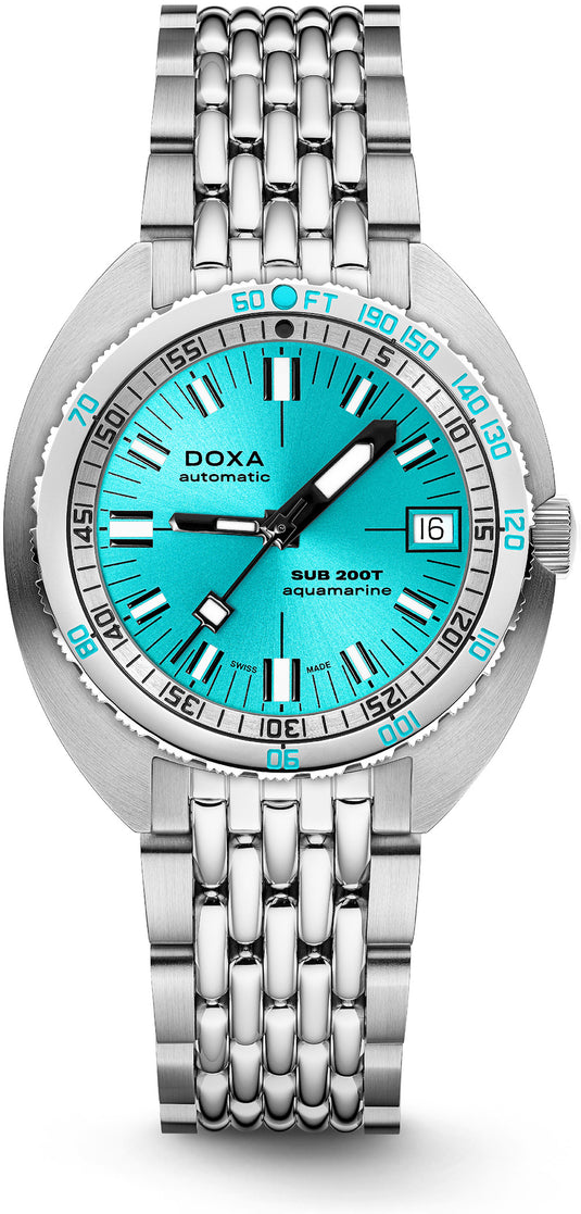 DOXA SUB 200T 804.10.241S.10 Aquamarine Sunray Dial