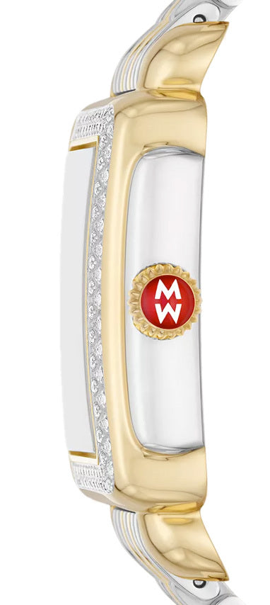 Michele Deco Mid Two-Tone 18K Gold-Plated Diamond Watch MWW06V000129
