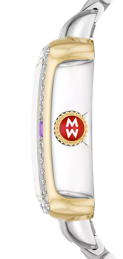 Limited Edition Deco Baguette Charmante Two-Tone 18K Gold-Plated Diamond Watch MWW06T000263