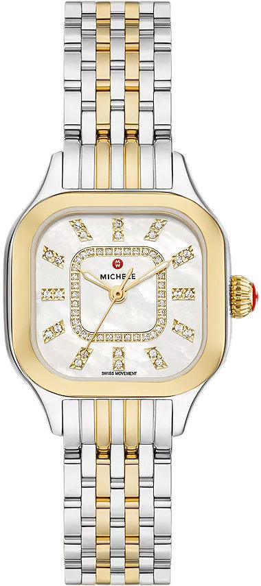 Michele Meggie Two-Tone 18K Gold-Plated Diamond Dial Watch MWW33B000009