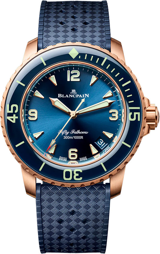 Blancpain 5010 36B40 O64A Fifty Fathoms Automatic 42mm Blue Dial