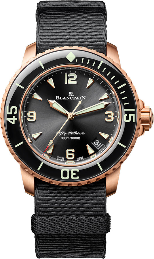 Blancpain 5010 36B30 NABA Fifty Fathoms Automatic 42mm Black Dial