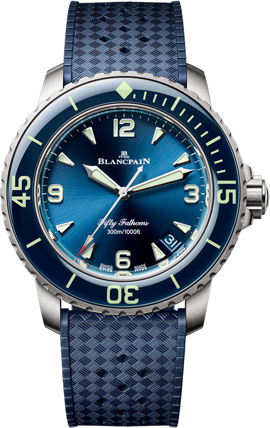 Blancpain 5010 12B40 O64A Fifty Fathoms Automatic 42mm Blue Dial