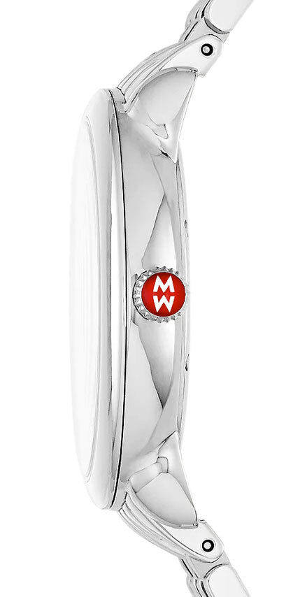 Michele Serein Mid Stainless Diamond Dial Watch MWW21B000147