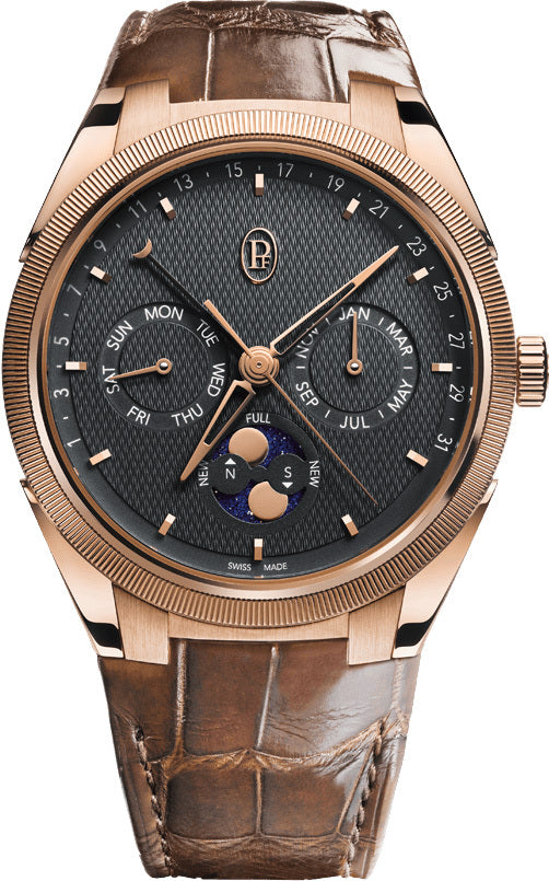 Parmigiani Fleurier Tonda PF Gregorian Annual Calendar Brown Alligator