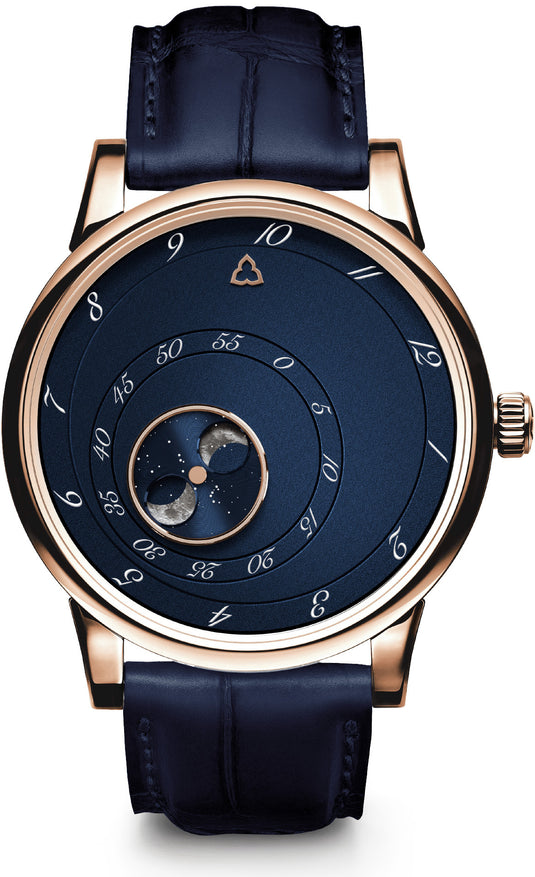 Trilobe Les Matinaux L'Heure Exquise Blue Gold 40.5mm