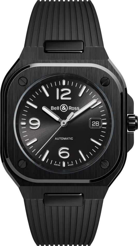 Bell & Ross BR 05 Black Ceramic on Strap