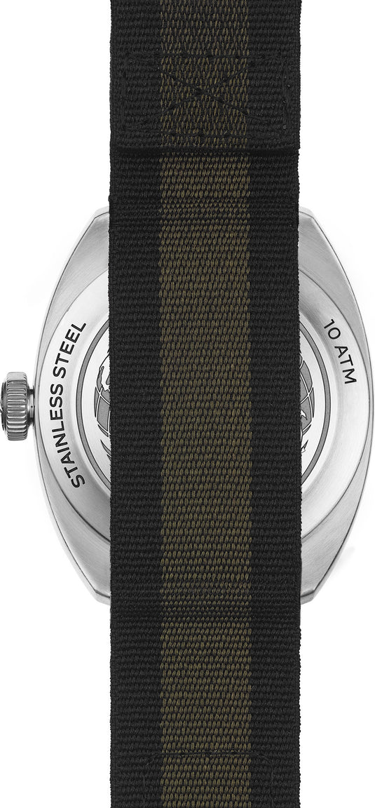 Bremont TN40-DT-SS-GN-N-S Terra Nova 40.5 Date Green Dial on Strap