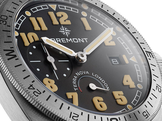 Bremont TN40-PWR-SS-BK-B Terra Nova 40.5 Black Dial on Bracelet