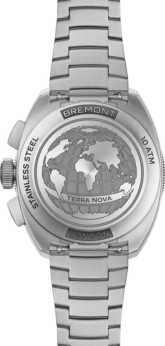 Bremont TN42-CHR-SS-BK-B Terra Nova 42.5 Chrono Black Dial on Bracelet