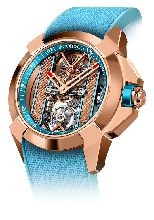 Jacob & Co. Epic X Bridges Rose Gold Light Blue