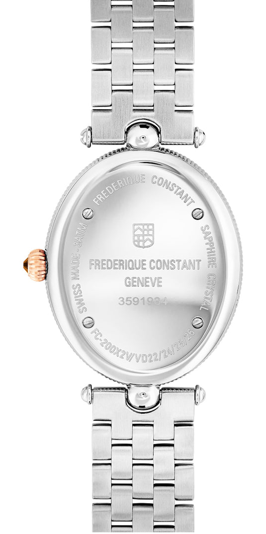 Frederique Constant FC-200MPW2V2B Art Deco Oval Ladies White Dial