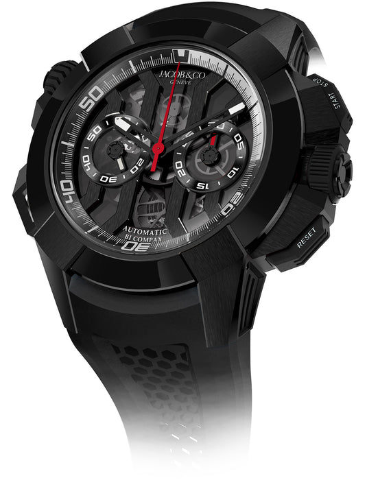Jacob & Co. Epic X Chrono 47mm Titanium Black on Strap