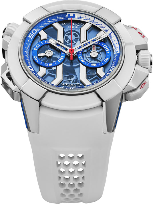 Jacob & Co. Epic X Chrono 47mm Titanium Summer Edition Blue on Strap