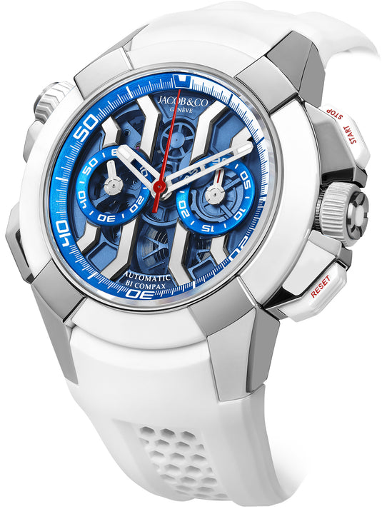 Jacob & Co. Epic X Chrono 47mm Titanium Summer Edition Blue on Strap