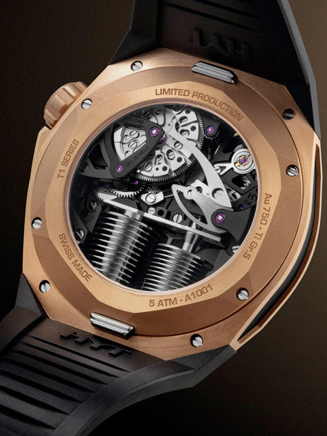 HYT Rose Gold T1 Petrol Blue